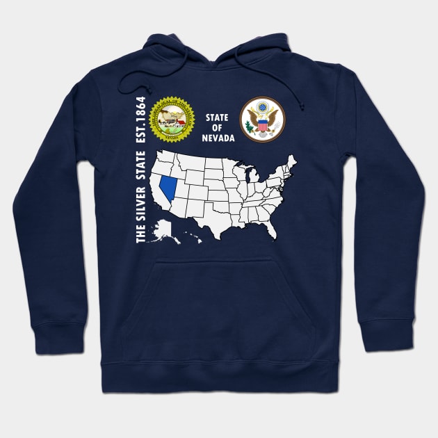 State of Nevada Hoodie by NTFGP